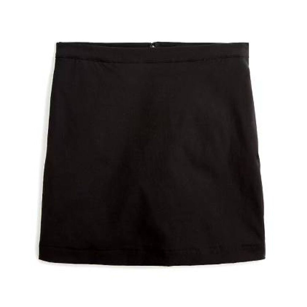 J. Crew Black Tech Skort in Recycled Stretch Nylon- Size 4